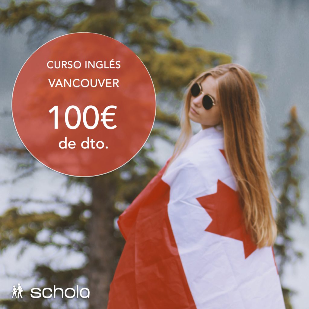 Curso de inglés en Canadá con 100€ de dto.