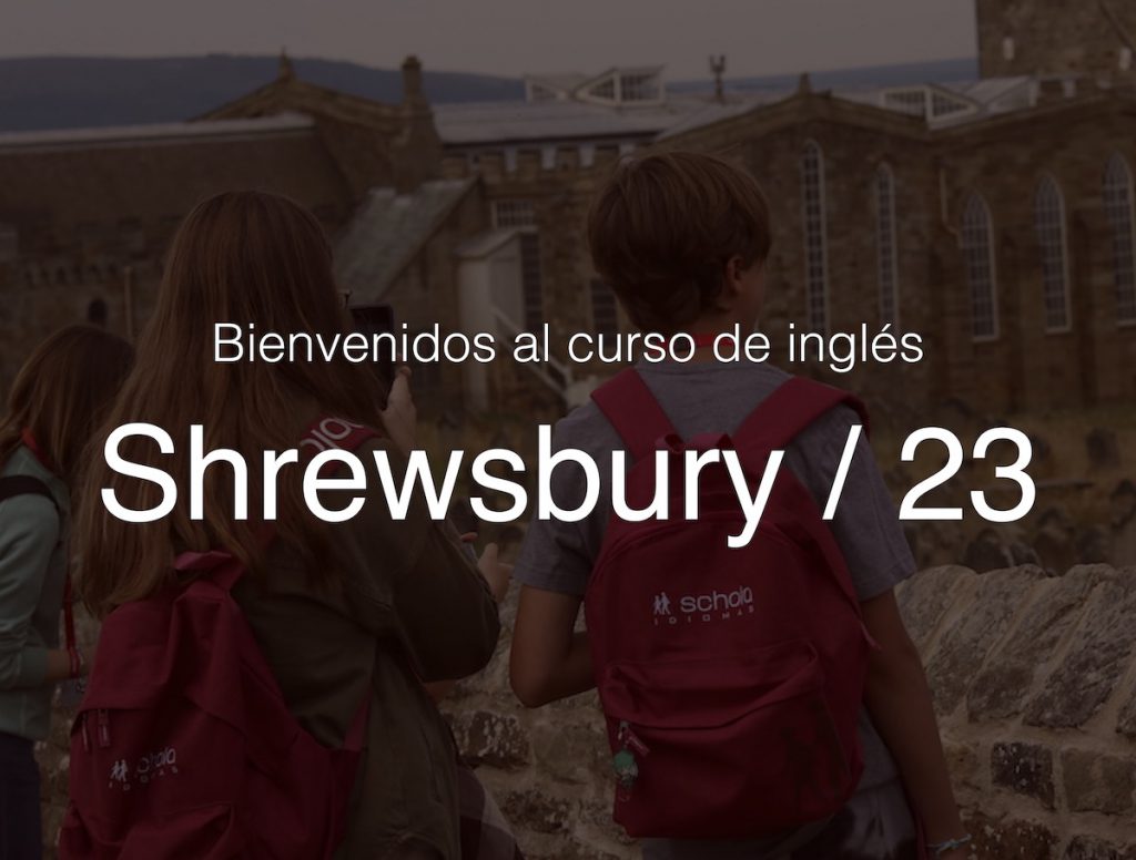 Bienvenidos al curso de inglés en Shrewsbury 2023