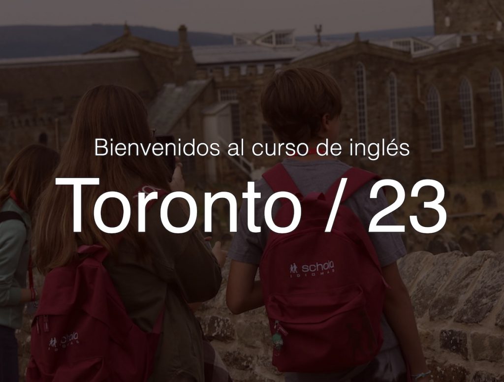 Bienvenidos al curso de inglés en Toronto 2023